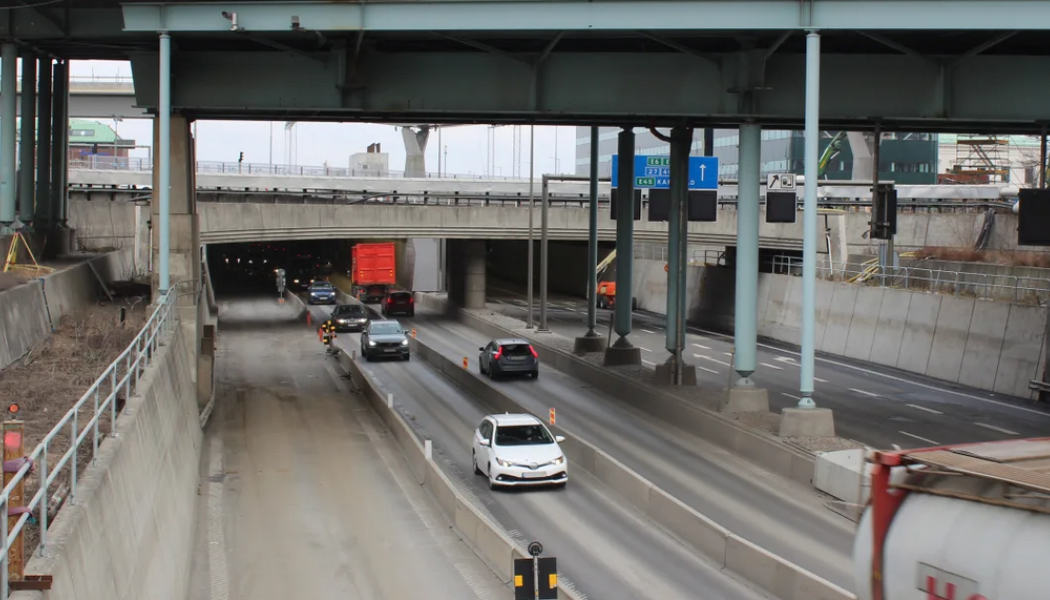 Göteborgarna kan se fram emot långa köer när E45 i centrala Göteborg stängs av. Foto: Trafik Göteborg