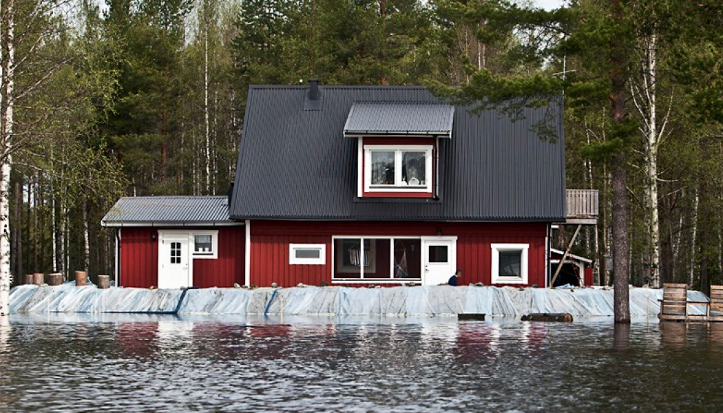 52 procent av villaägare bor i ett område som enligt MSB och SGI pekas ut som ett klimatriskområde.  Foto: MSB.