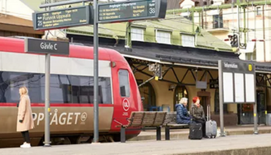 Ostkustbanans etapp Gävle-Kringlan får förstärkt finansiering med cirka 7,2 miljarder enligt förslaget. Foto: Trafikverket