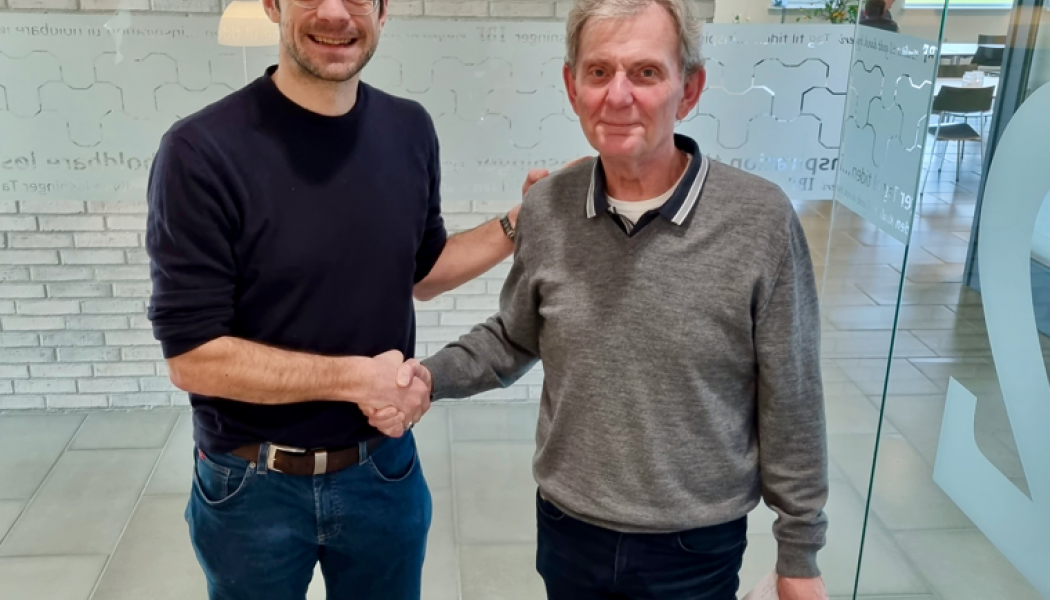Esben Mølgard, produktchef på IBF och Matti Löppönen, vd och koncernchef för Betolar. Foto: Betolar
