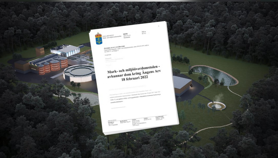 Äntligen kom det slutliga avgörandet, domen från Mark-och miljööverdomstolen – nu kan reningsverket börja byggas. Foto: Lidköpings kommun
