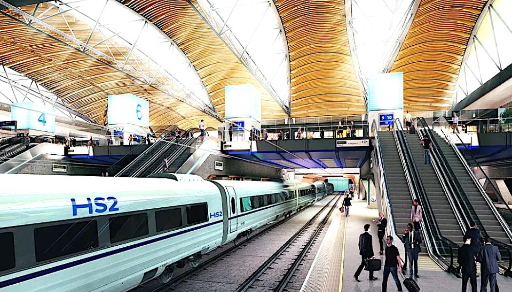 Illustration av Eustons framtida HS2-station. Källa: HS2 