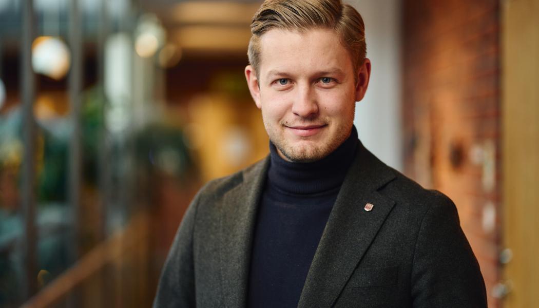 Adam Johansson, ordförande för Västra stambanegruppen. Foto: Västra stambanegruppen