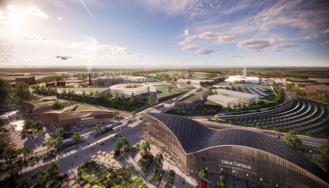 Umeå Eco Industrial Park. Illustration: Belatchew Arkitekter