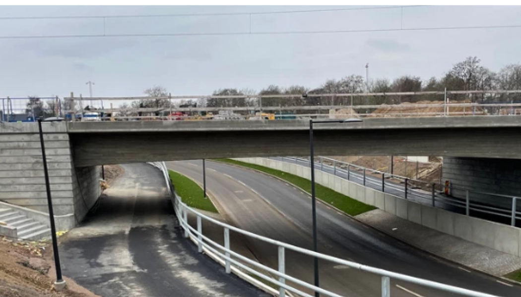 Dubbelspåret just nu och en blick framåt. Foto: Trafikverket