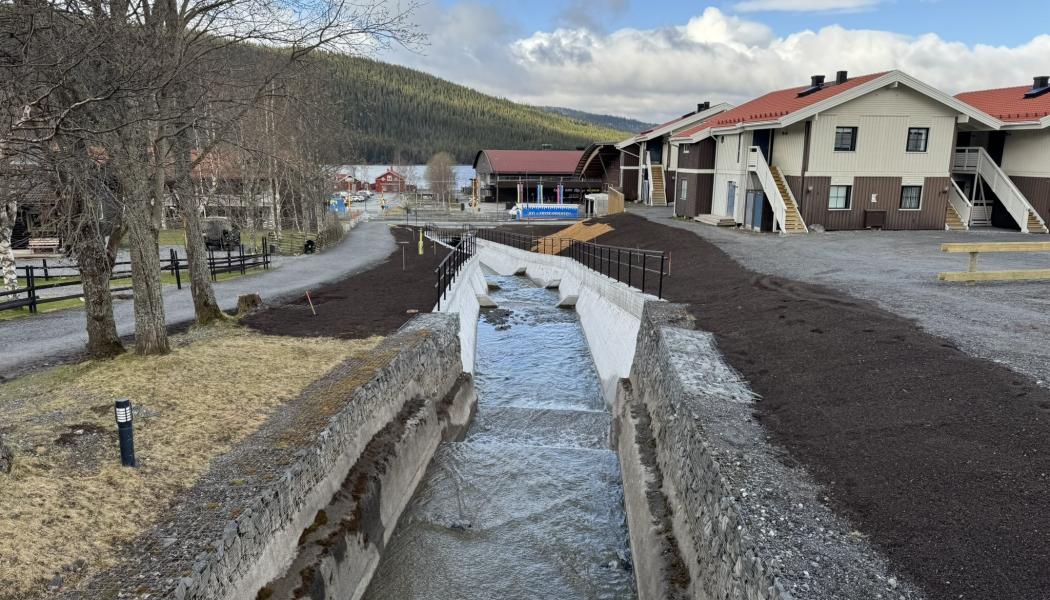 Översvämnings- och erosionskydd Mörviksån i Åre kommun. Foto: Myndigheten för civilt försvar