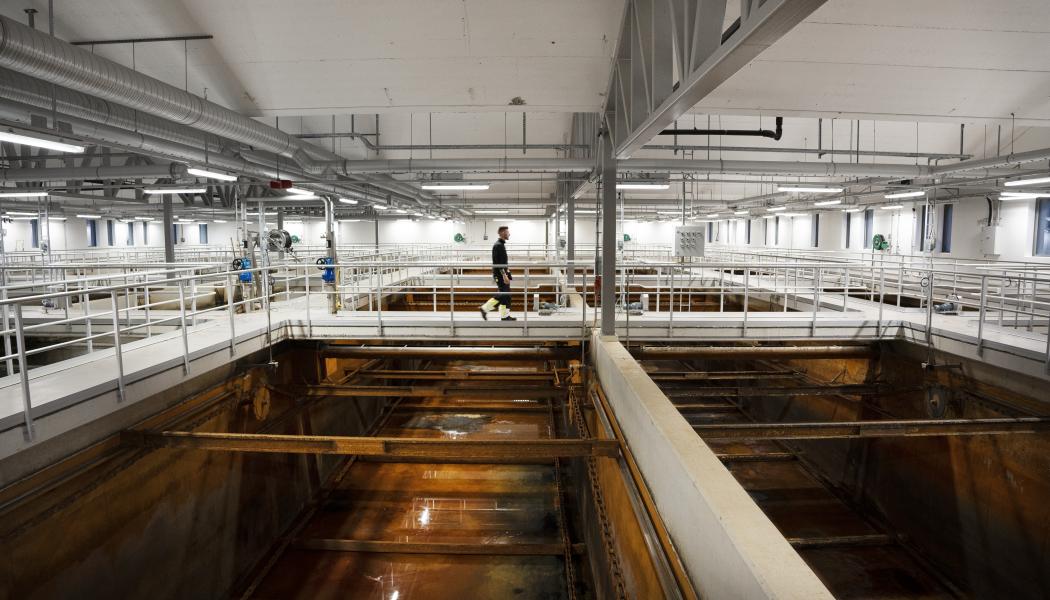 Lustgasutsläpp från kväverening har sedan länge identifierats som den viktigaste källan till avloppsreningsverkens klimatpåverkan. Ändå görs relativt få mätningar av lustgas vid svenska avloppsreningsverk. Foto: Svenskt vatten