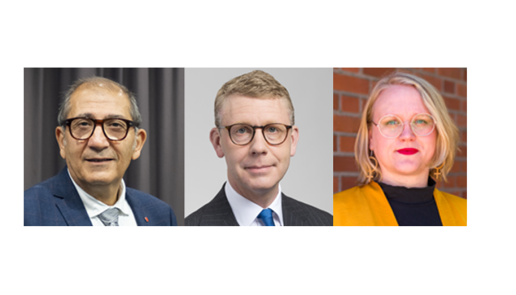 Bijan Zainali, Kristoffer Tamsons och Elisabeth Björk. Foto: Svensk Kollektivtrafik