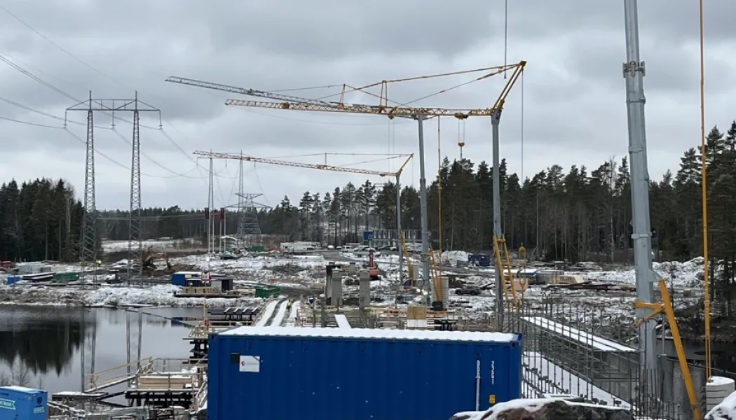 Järnvägsbron över Bladsjön, mars 2025. Foto: Trafikverket