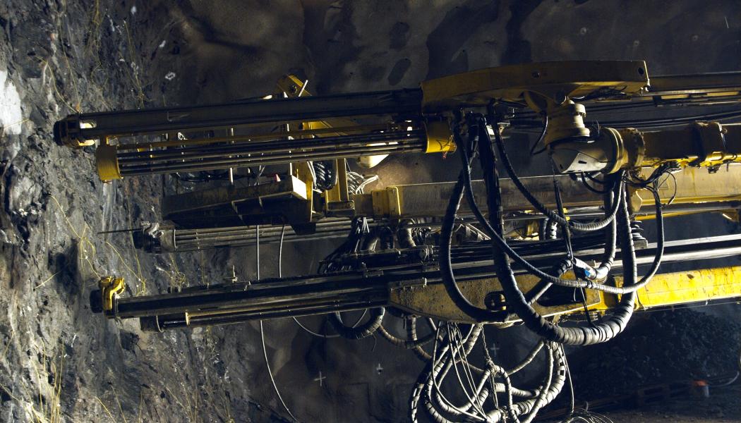 Borrning inför sprängning i Barkarby. Foto: Region Stockholm / MBP