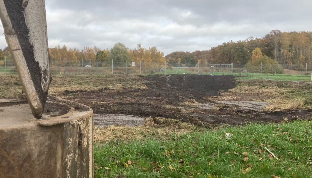 Bräddmagasinet ser inte mycket ut för världen men fyller en viktig funktion vid stora nederbördsmängder. Foto: Hässleholm MIljö