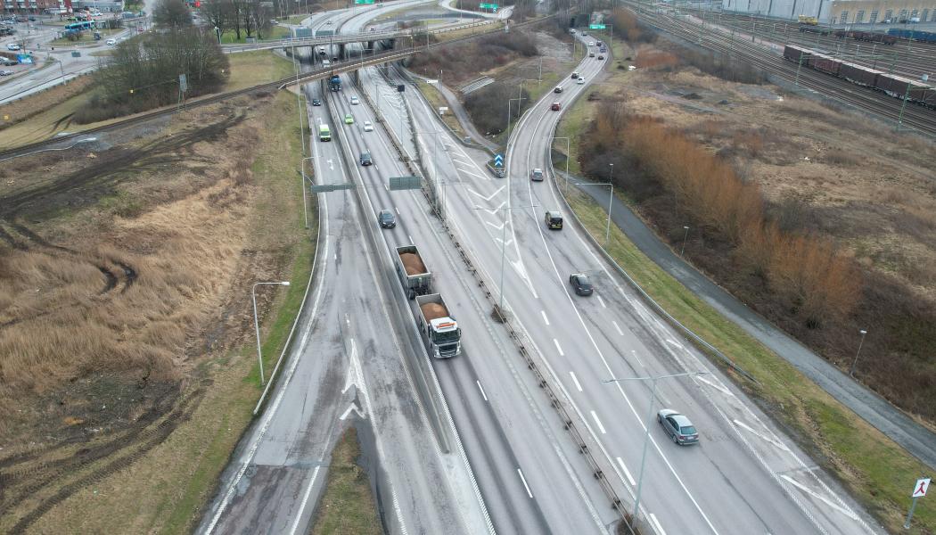 Brunnsbomotet, Lundbyleden. Foto: Trafik Göteborg