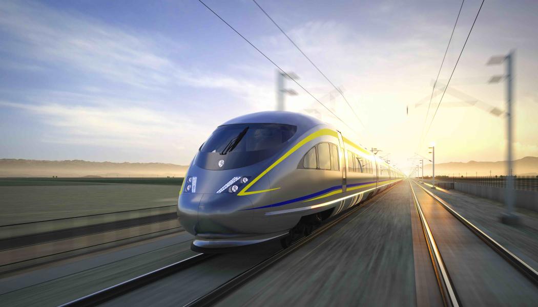 Från och med 2029 kommer Kaliforniens höghastighetstågsystem att köra från San Francisco till Los Angeles på under tre timmar. Foto: State of California