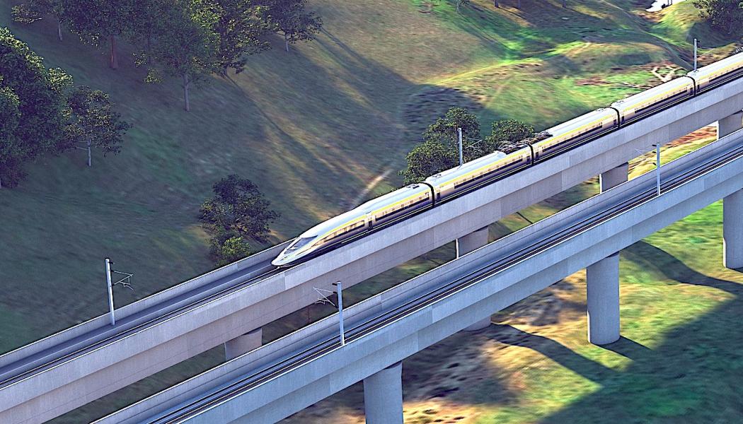 Projektet förväntas sträcka sig över cirka 800 miles (1 300 km) och kommer att slutföras i två faser: Fas 1 (totalt cirka 500 miles (800 km)) löper från storstadsområdet i San Francisco Bay Area i norra Kalifornien till storstadsområdet område av Greater Los Angeles i södra Kalifornien. Illustration: California High Speed Authority
