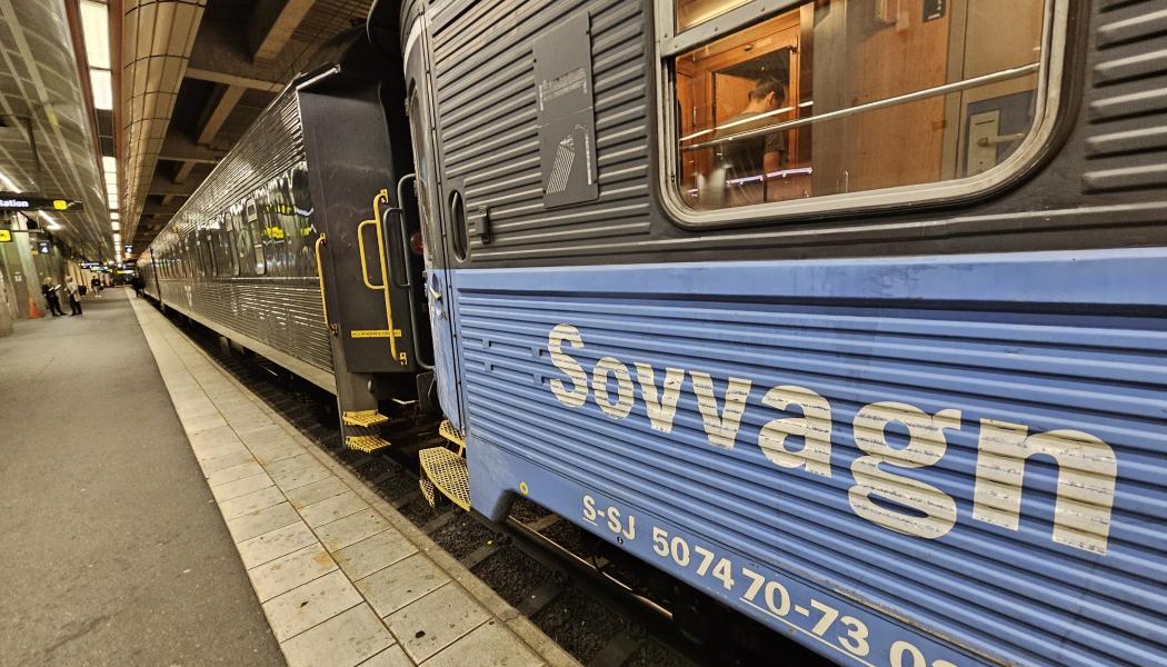 SJ:s sovvagn. Foto: Daniel skog