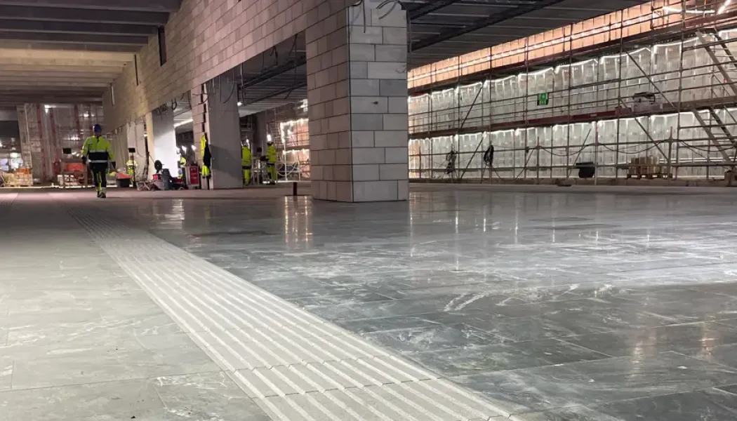 Snart är Deletapp Centralen färdigställd. Foto: Trafikverket