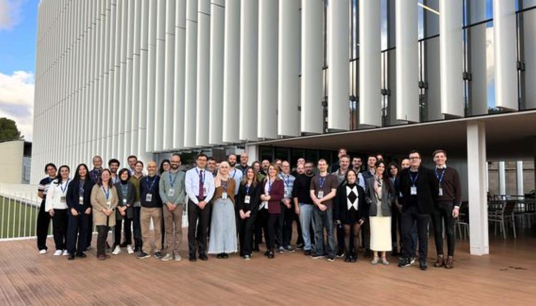 Första projektmötet i Barcelona med representanterna från alla 19 institutioner som deltar i forskningsprojektet. Foto: Computer Center i Barcelona. Foto: Computer Center i Barcelona 