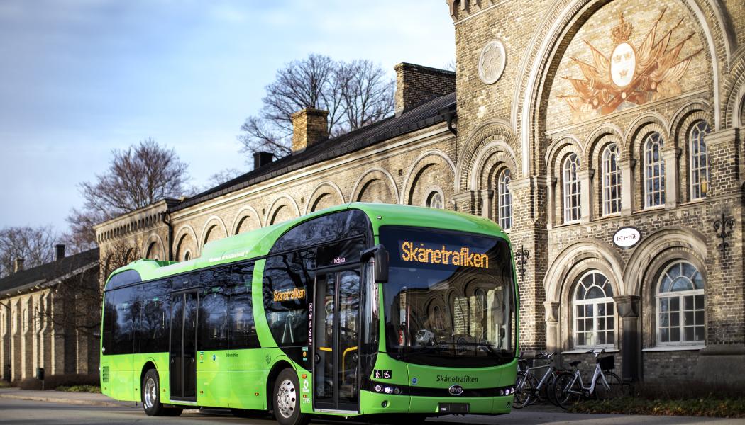 Elbuss i Landskrona. Foto: Skånetrafiken/Lars Dareberg