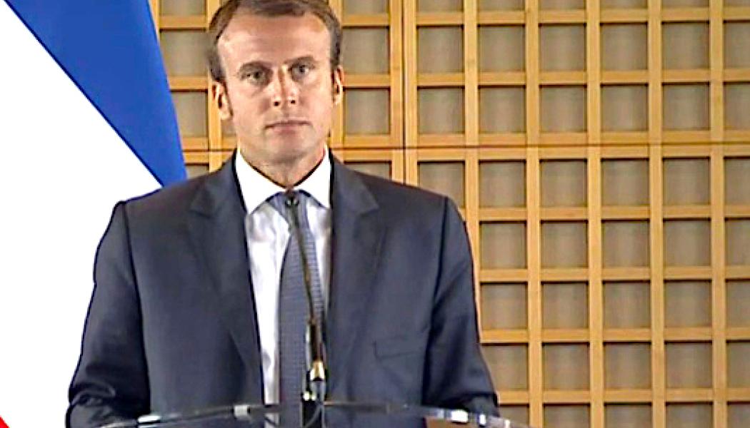 President Emmanuel Macron presenterade i sitt tal den ekologiska planeringen med vars hjälp Frankrike siktar på att minska sina utsläpp av växthusgaser med 55 procent till 2030, skydda den biologiska mångfalden och främja den cirkulära ekonomin. Foto: Franska regeringen