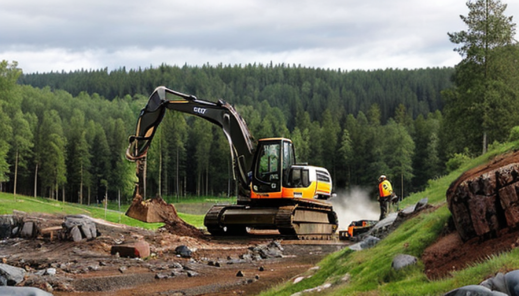 Varje år produceras och levereras cirka 100 miljoner ton bergmaterial till olika projekt runt om i Sverige. Foto: Arkiv