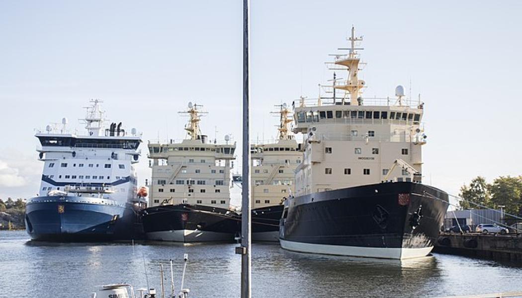 En grupp finska isbrytare i Helsingfors. Foto: WanderingTrad/Wikipedia Commons