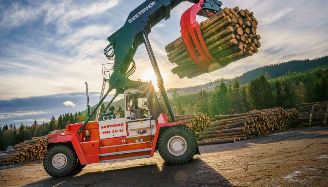 Effektivare och säkrare kommunikation i timmertruckarna var grundorsaken till en 5G-lösning. Foto: Fiskarheden 