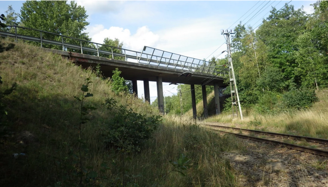 Ett av många brounderhållsarbeten som  Trafikverket utför sker nu i Flen. Foto: Trafikverket
