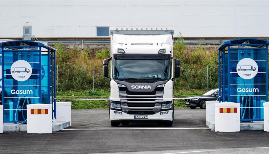 Gasum och Scania utvidgar biogasinfrastrukturen med ny tankstation i Södertälje Foto: Scandia
