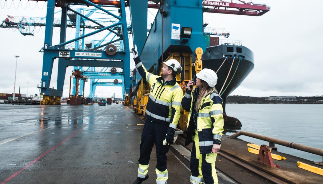 Göteborgs hamn. Foto: APM Terminals
