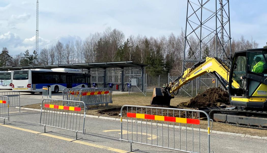 Nu påbörjas arbetet med att elektrifiera Svealandstrafikens bussdepå i Örebro. Foto: Svealandstrafiken