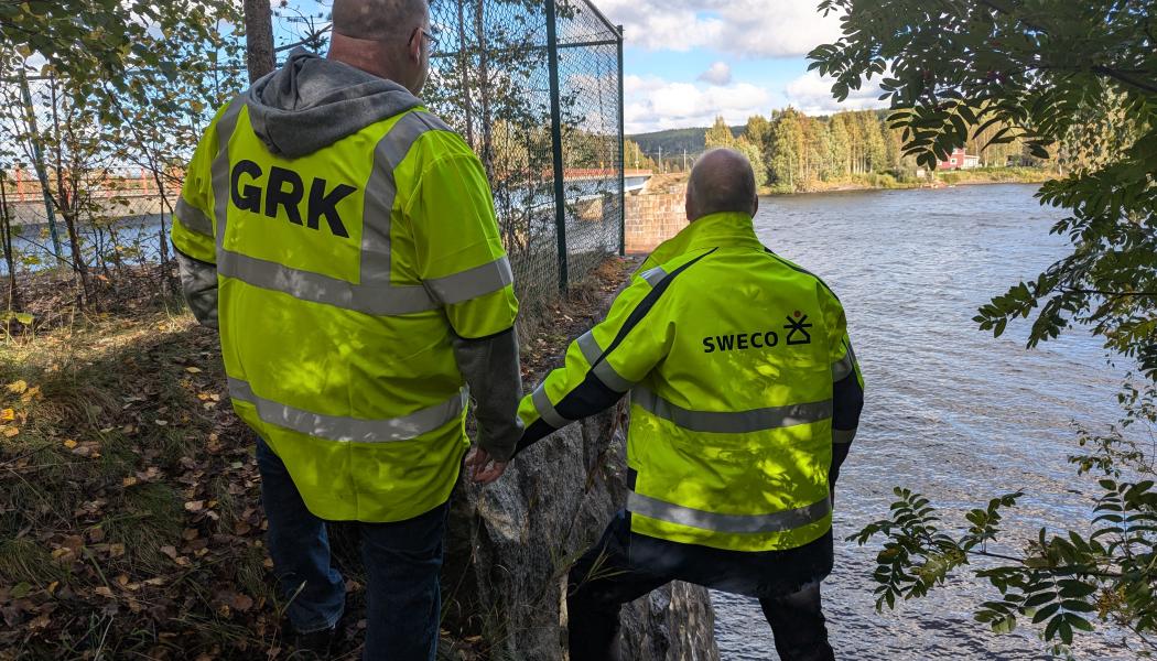 Arbetet innefattar utförande av nybyggnation av bro över Vindelälven Foto: GRK