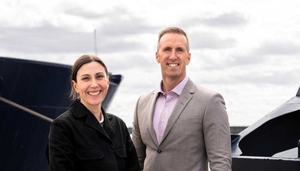 Jenny Marin och Anders Dahl. Foto: Luleå Hamn AB