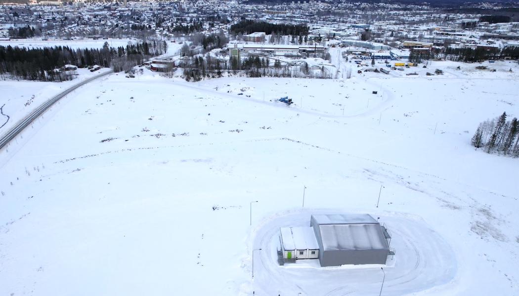 Skellefteå Droneport ligger 2 kilometer från Skellefteå stad. Foto: Skellefteå Science City