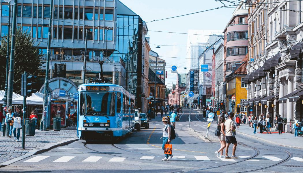 Spårvagn i Oslo 2024. Foto: Jack White/Unsplash