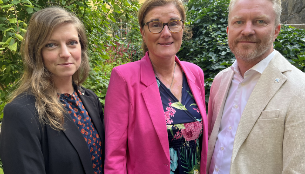 Louise Jeppsson, Helén Eliasson och Lars Holmin. Fotograf/Källa: Västra Götalandsregionen