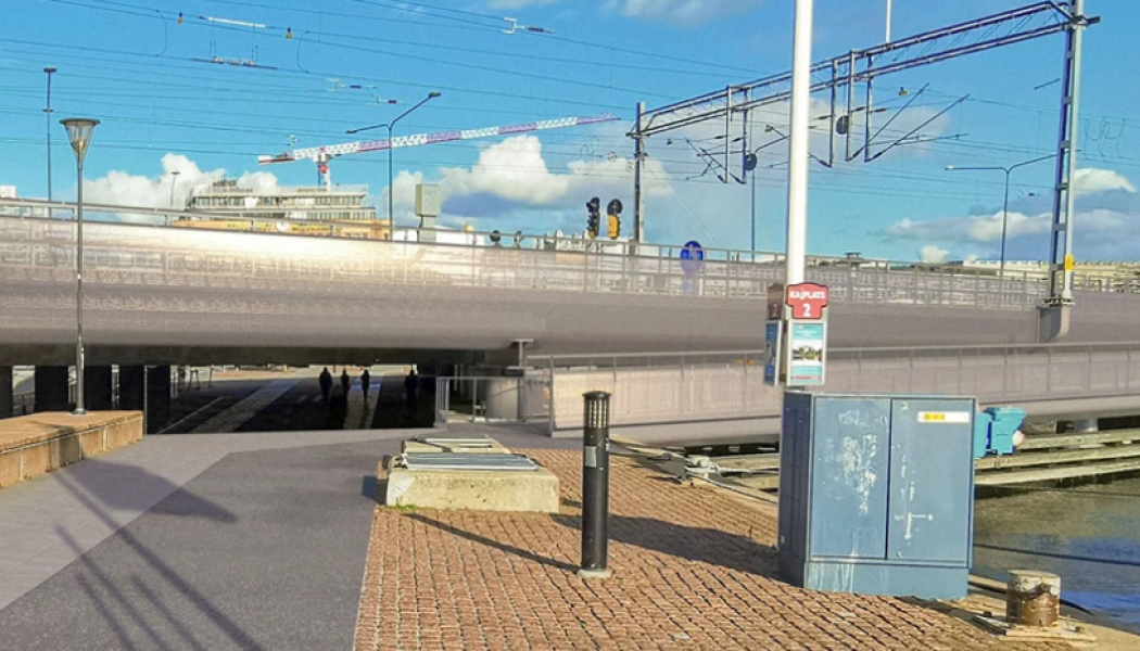 Järnvägsbron över Tegelbacken. Foto: Trafikverket