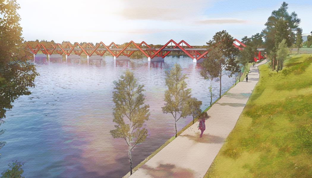 Karlgårdsbron. Bild: Skellefteå kommun