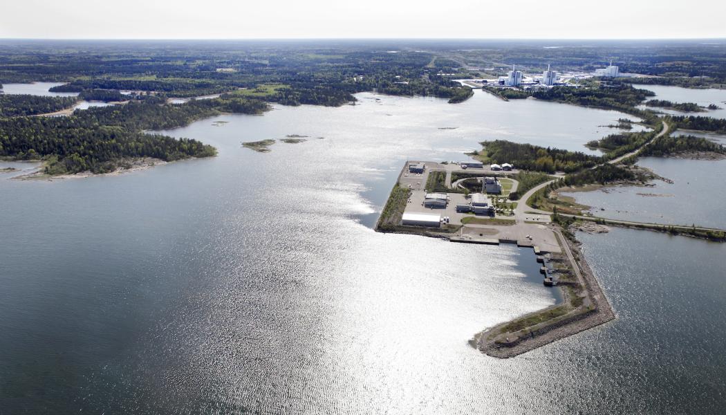 Flygfoto över Forsmark. Foto: Lasse Modin.