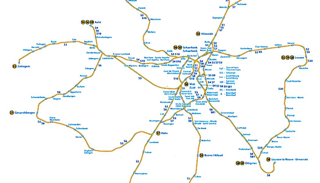Men kritiker har anklagat systemet för att vara en papperstiger eftersom Bryssels RER i verkligheten inte liknar Paris RER eller Berlins S-Bahn. Även om tågen kan se nyare och mer högteknologiska ut än konventionella tunga järnvägar, kör de på samma spår. Under senaste trettio åren har de i princip erbjudit bara fler tåg på samma järnvägsnät. Foto: Réseau Express Régional, RER
