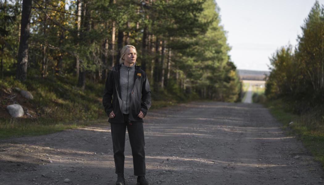 Mimmi Almqvist, chef för Vägbyrån på Norra Skog. Foto: Norra Skog