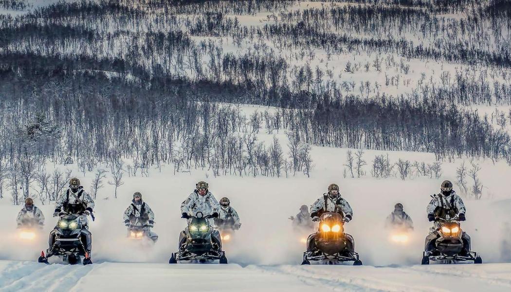 Tyska Nato-soldater tränar i vinterförhållanden i Nord Norge. Foto: Bundeswehr, Pressefoto