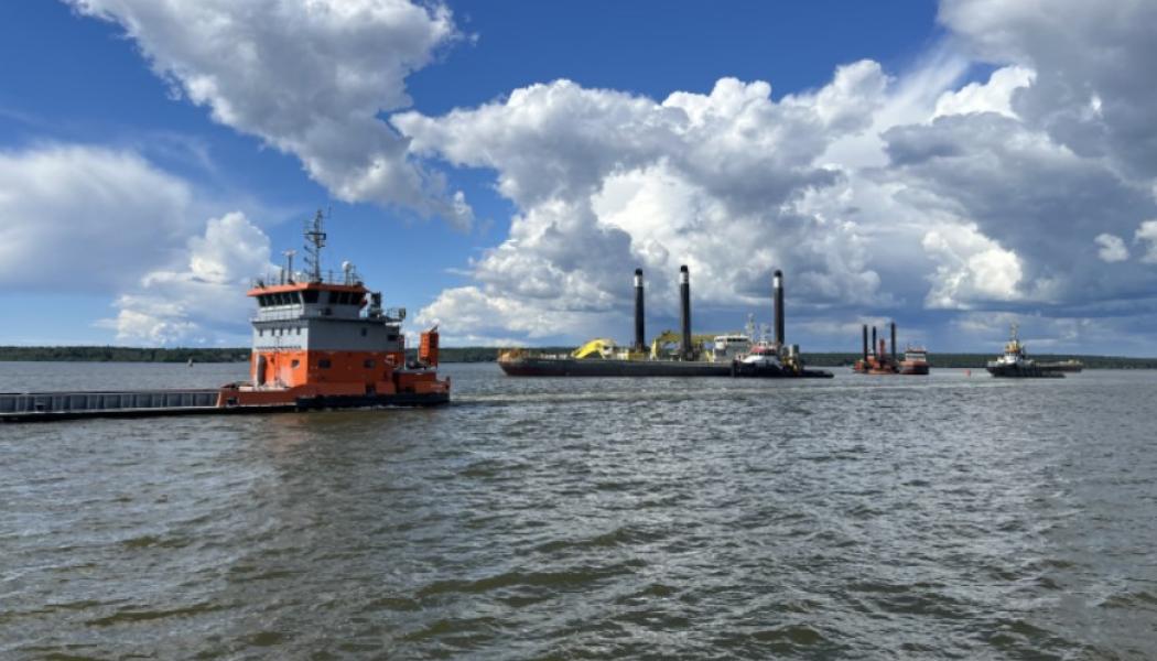 Mudderverk i Luleå. Fotograf/Källa: Sjöfartsverket


