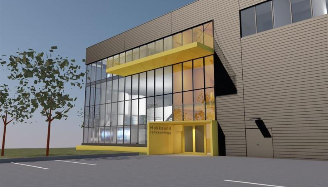 NCC bygger Hokksunds reningsverk i Norge Illustration: NUNO Arkitektur  