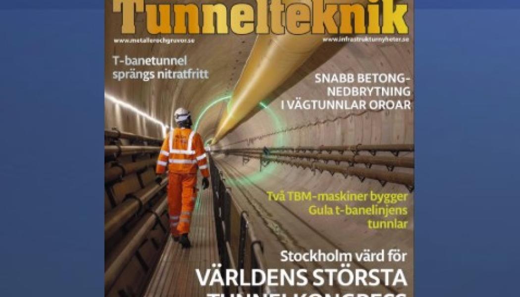 Nya tidningen Aktuell tunnelteknik nummer 1.  