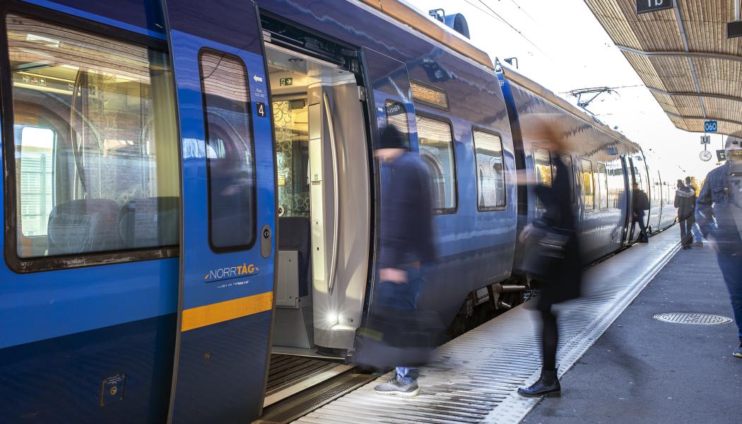 Norrfjärden planeras få ett stationsläge längs Norrbotniabanan. Foto: Patrick Degerman/Norrbotniabanegruppen
