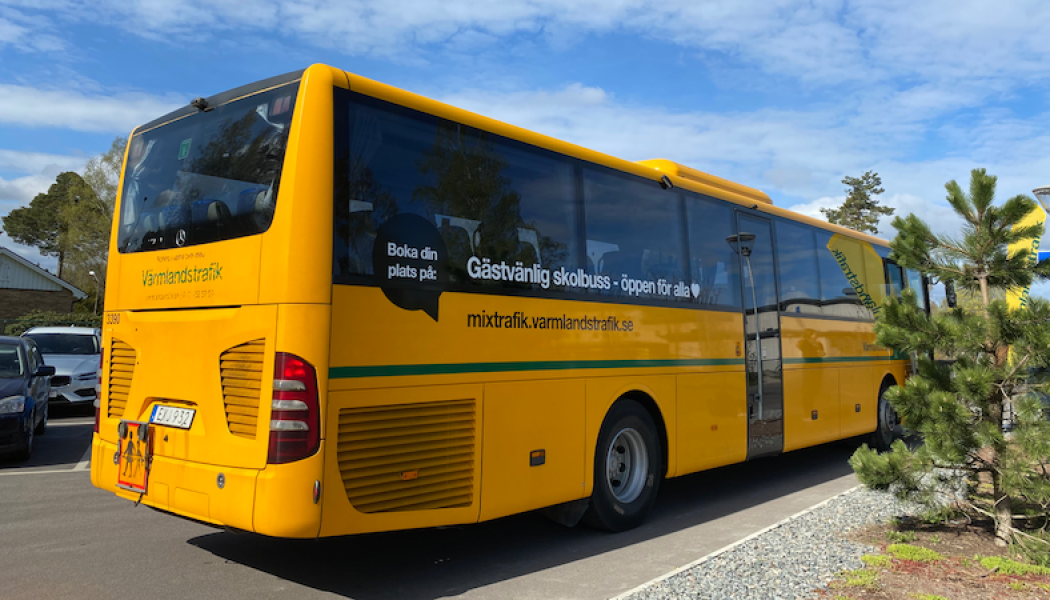 Nu kan allmänheten åka med alla skolbussar i Grums i Värmland. Foto: Värmlandstrafiken