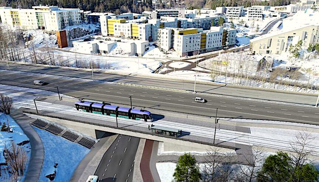 Nästa steg är att ta fram en detaljerad projektplan för den första etappen. Där fastställs omfattning, kostnader och tidplan. Efter beslut om projektet kan spårvägen börja byggas tidigast år 2028, med byggperiod fram till 2032. Bild: Helsingfors Stad