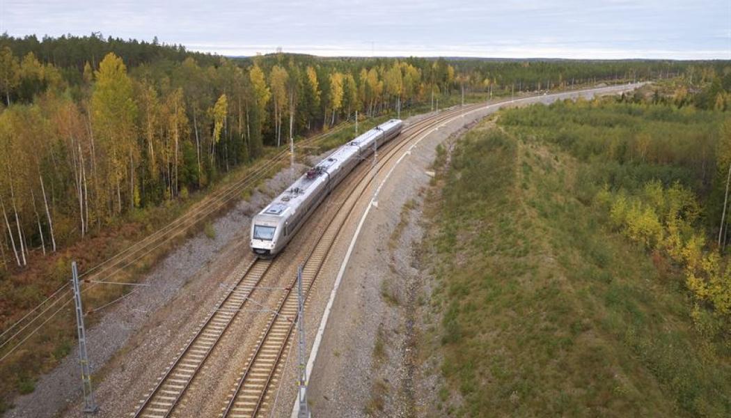 Ostkustbanan. Foto: Torbjörn Berkvist Trafikverket