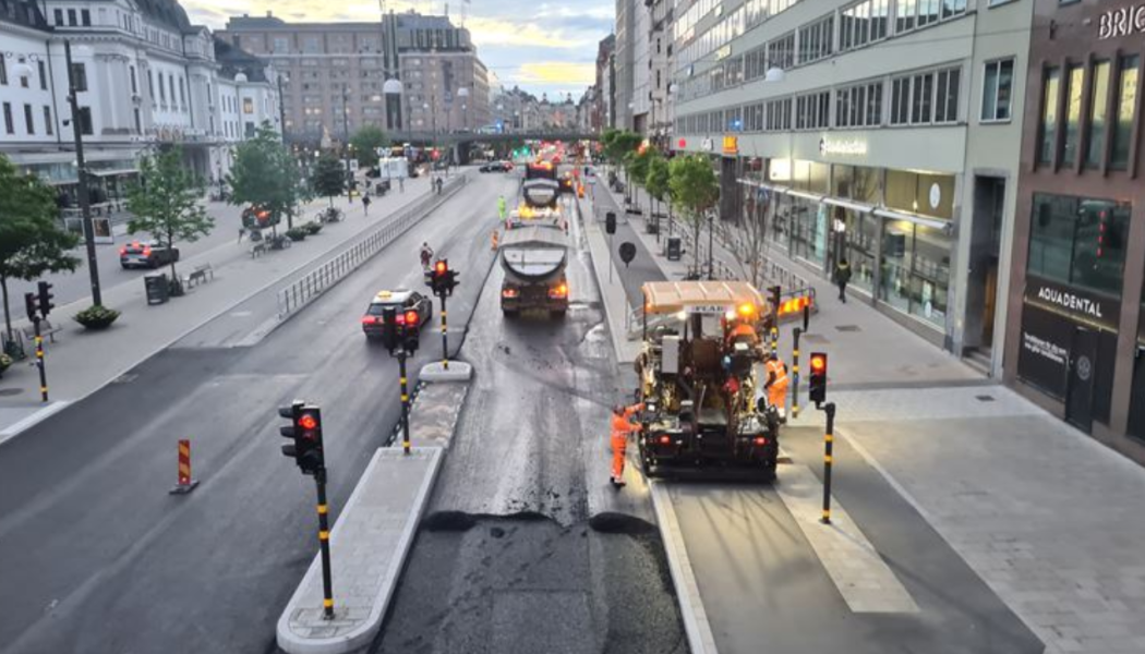 Entreprenaden sträcker sig från Tegelbacken till Norra Bantorget i Stockholm. Foto: Peab
