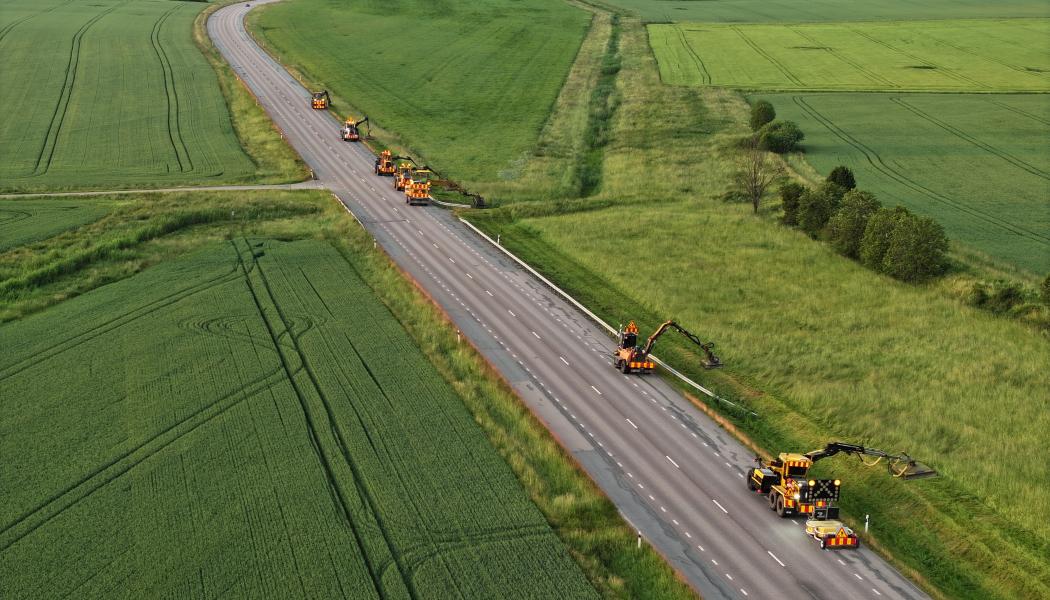 Peab kommer att ansvara för 980 kilometer väg. Foto: Peab